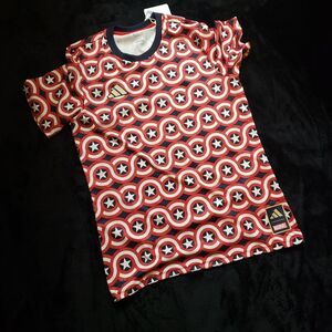 Adidas MLS x Marvel Captain America Soccer Jersey Mens Medium HT3237